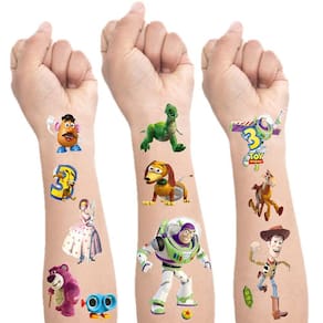 Adesivos de tatuagens temporárias Toy Story 8 Sheets Party Favors