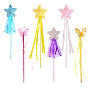 Conjunto de varinhas Princess BANBALLON, 6 peças para festa à fantasia feminina