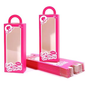 Caixas de lembrancinhas de festa Hemicha Hot Pink Doll, pacote com 20, tema de bebê