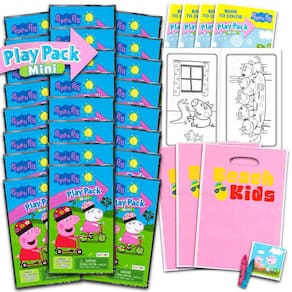 Conjunto de lembrancinhas ROORUZ Peppa Pig Mini Grab n Go, pacotes com 24