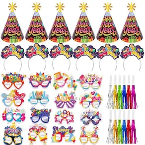 Conjunto de lembrancinhas HOWAF Neon Color Feliz Ano Novo, 40 unidades 2024