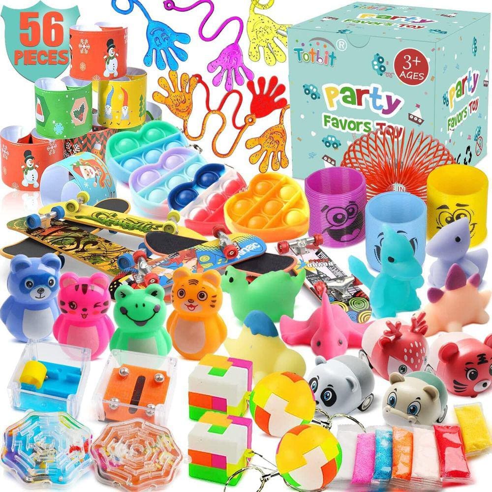 Brinquedos Party Favors Totbit 56 unidades para crianças de 4 a 8, 8 a 12 a 3 anos