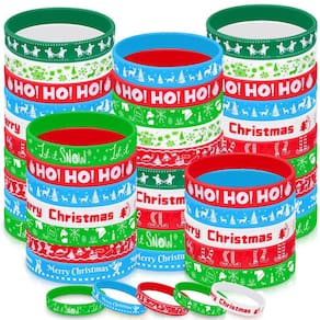 Pulseiras de silicone de Natal Tondiamo 200 unidades para crianças/adultos