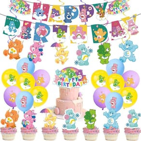 Conjunto de decorações de festa FORLUZ 50 unidades Care Bears for Kids