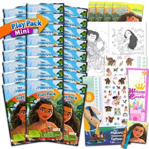 Conjunto de lembrancinhas de festa Classic Disney Moana para crianças com 24 pacotes