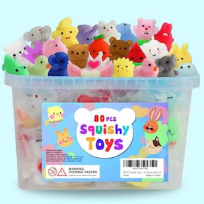 Party Favors Spolux 80 unidades para crianças de 4 a 8 anos, brinquedo Mochi Squishies