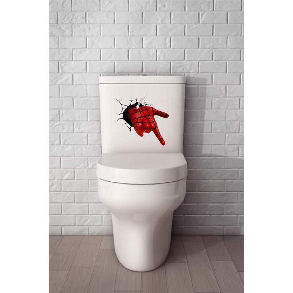 Adesivo Para Vaso Sanitário Mão Homem Aranha