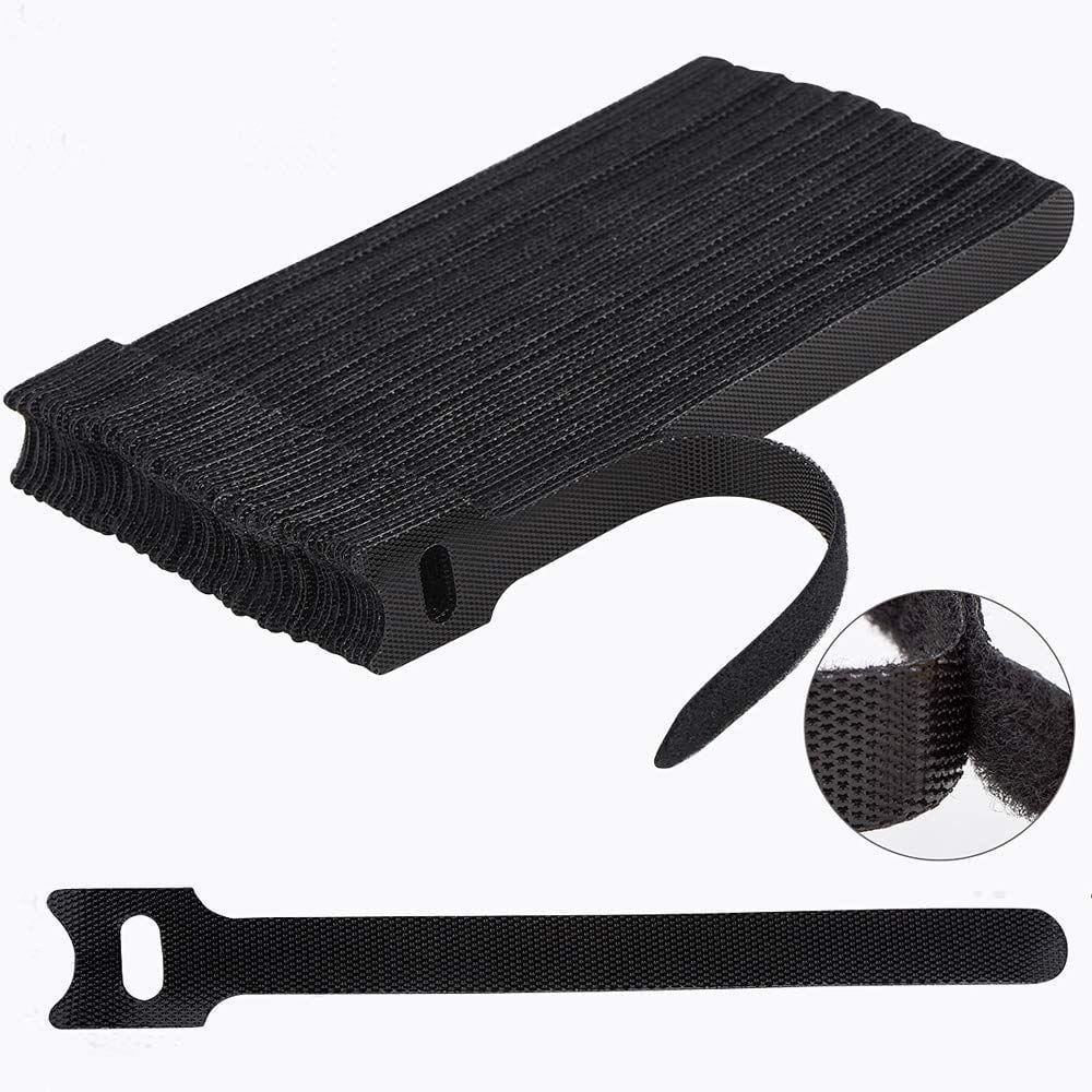 Abraçadeiras Nettune 60 PCS Alça de cordão ajustável reutilizável de 15 cm
