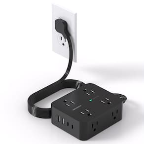 Protetor de sobretensão Power Strip HANYCONY 8 Outlet 4 portas USB