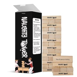 Jogo de empilhamento de blocos de madeira Zealous Nutrition Naughty Tower