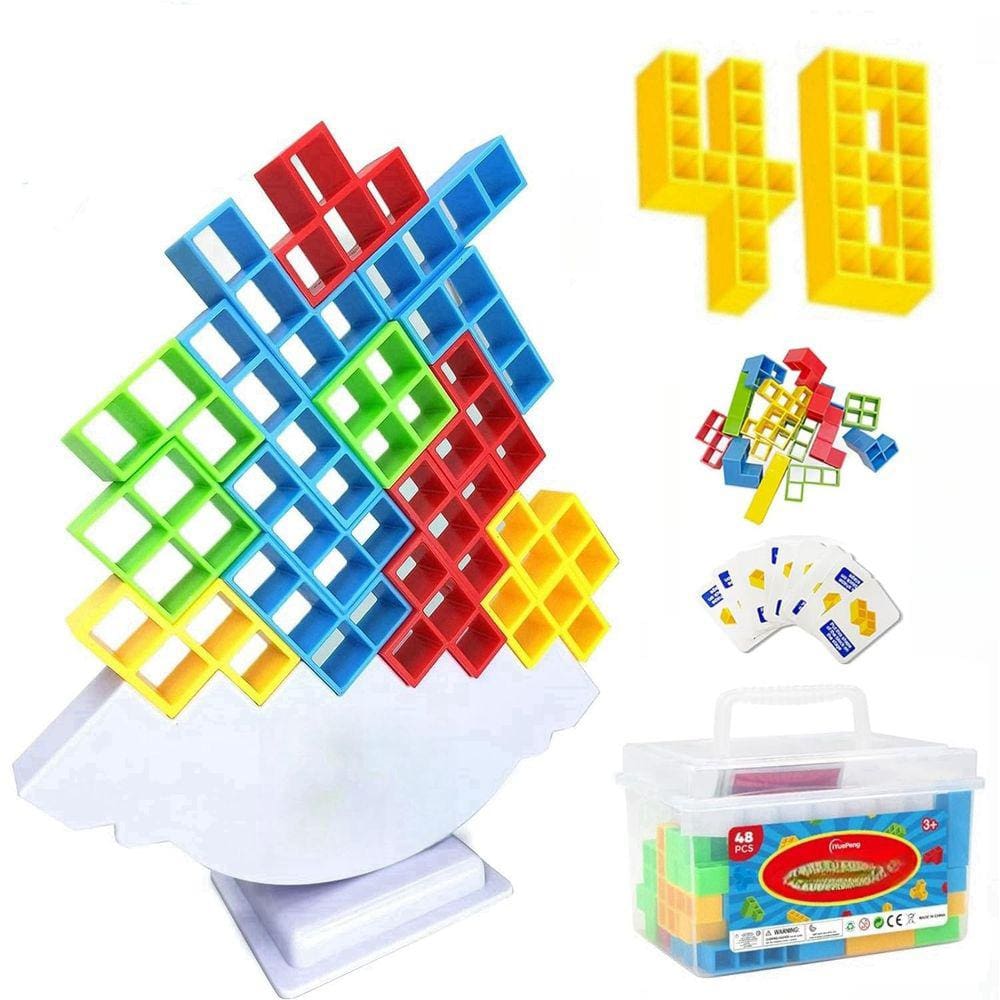 Jogo Stack Attack DICTAMNI Tetra Tower Balancing 48 unidades