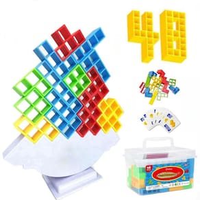 Jogo Stack Attack DICTAMNI Tetra Tower Balancing 48 unidades