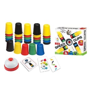 Stacking Cup Game LANDOR Quick Cups com 24 cartões ilustrados
