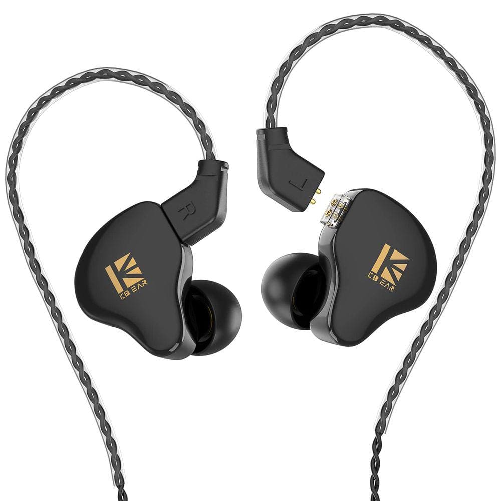 Fones de ouvido KBEAR KS1 Super Bass com fio Crystal Clear S