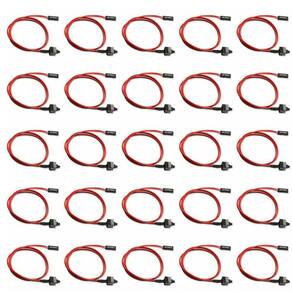 Kit 25x Cabo Botão Power SW Reset On Off Interruptor Para Ligar Gabinete PC Computador ATX Mineração