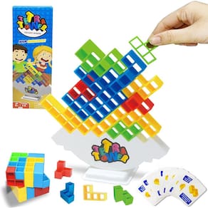 Jogo Tetra Tower Stacking Game TSklooy 48 unidades para crianças e adultos