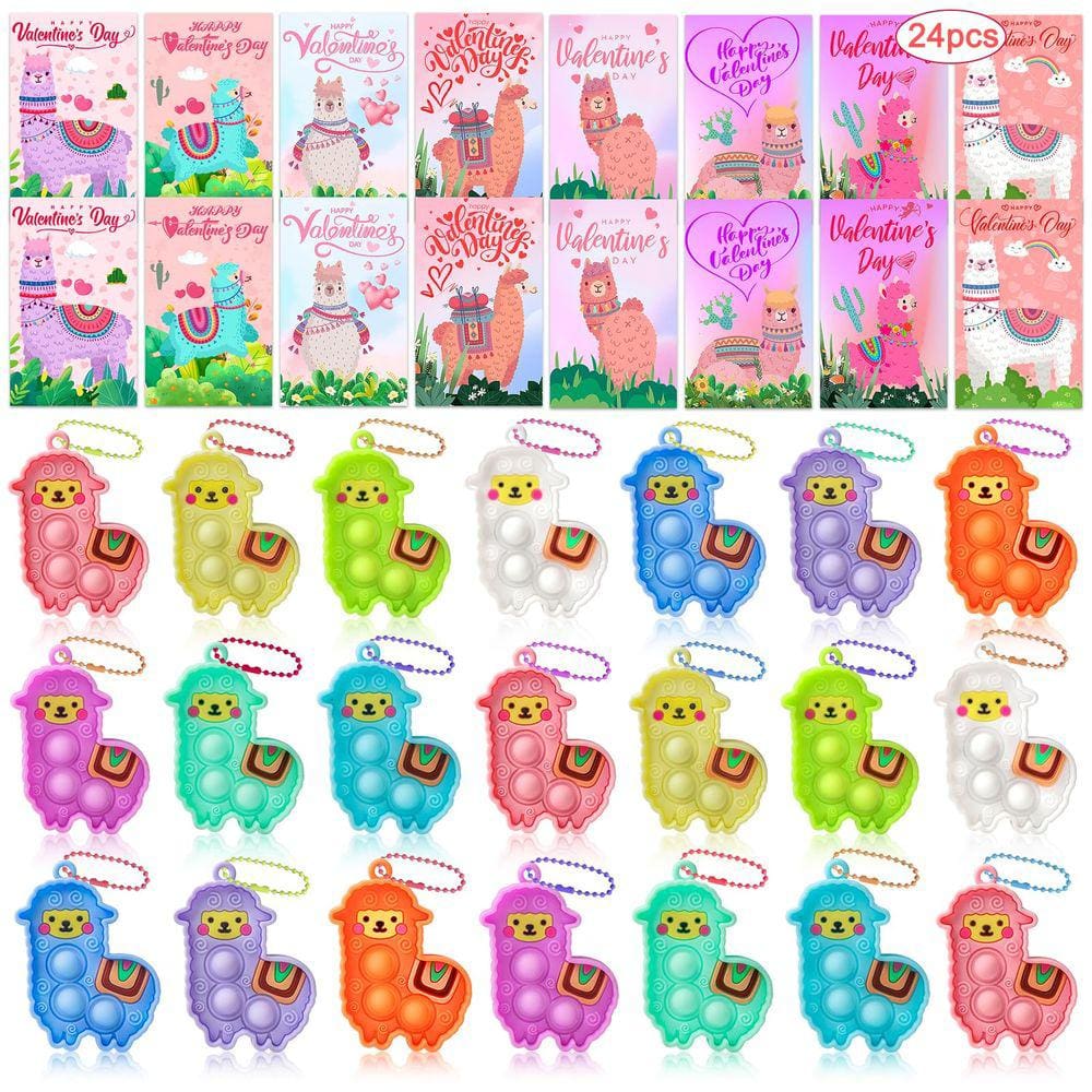 Presentes de Dia dos Namorados Kiss Monkey 24 Llama Pop Fidget Toys