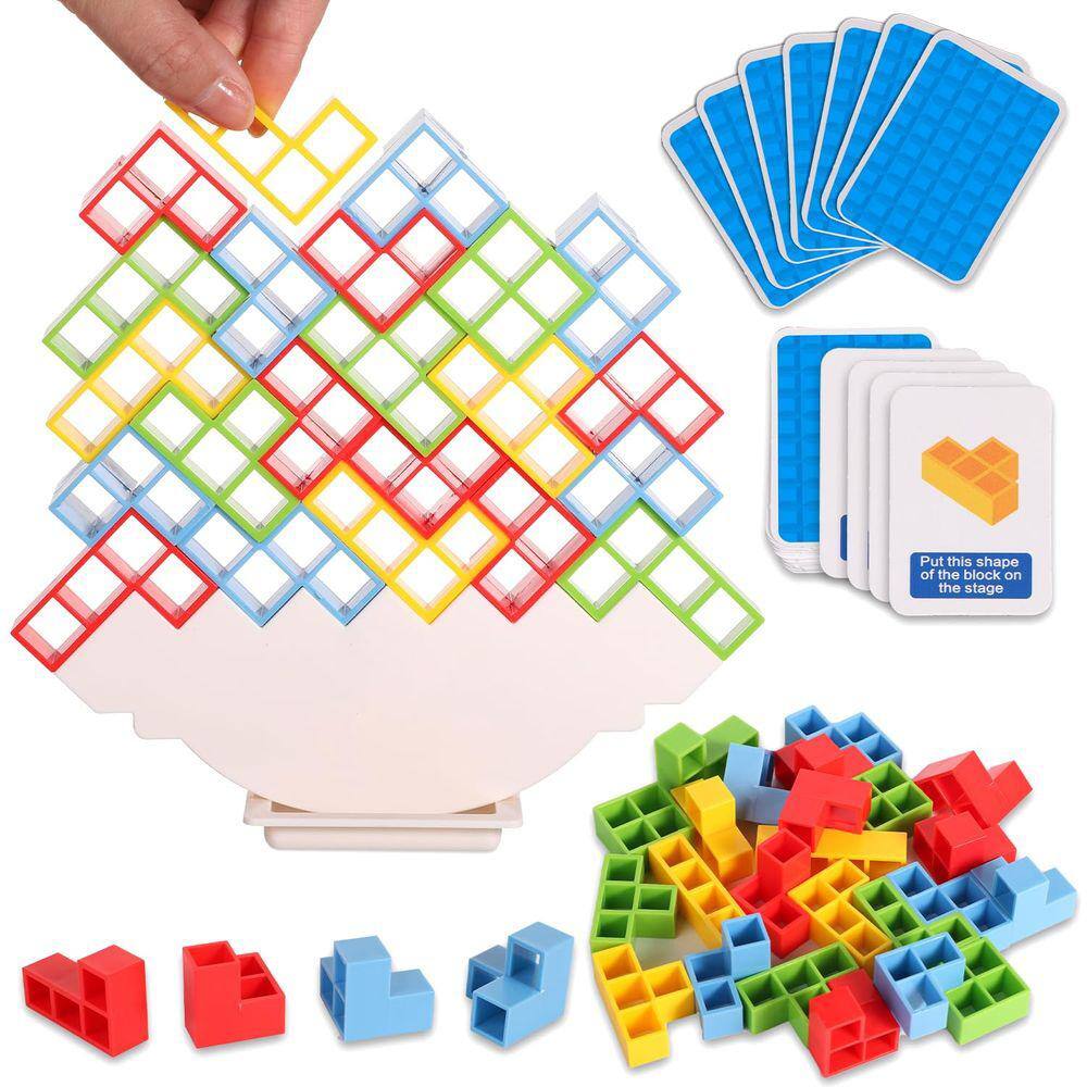 Jogo Tower Balance Stacking Blocks TOYMIS para crianças e adultos