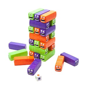 Jogo Fat Brain Toys Wobbly Worms Push `n Pull Worm Tower
