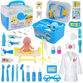 Doctor Kit Motiloo Doctor Kit para crianças de 3 a 5 com 51 unidades