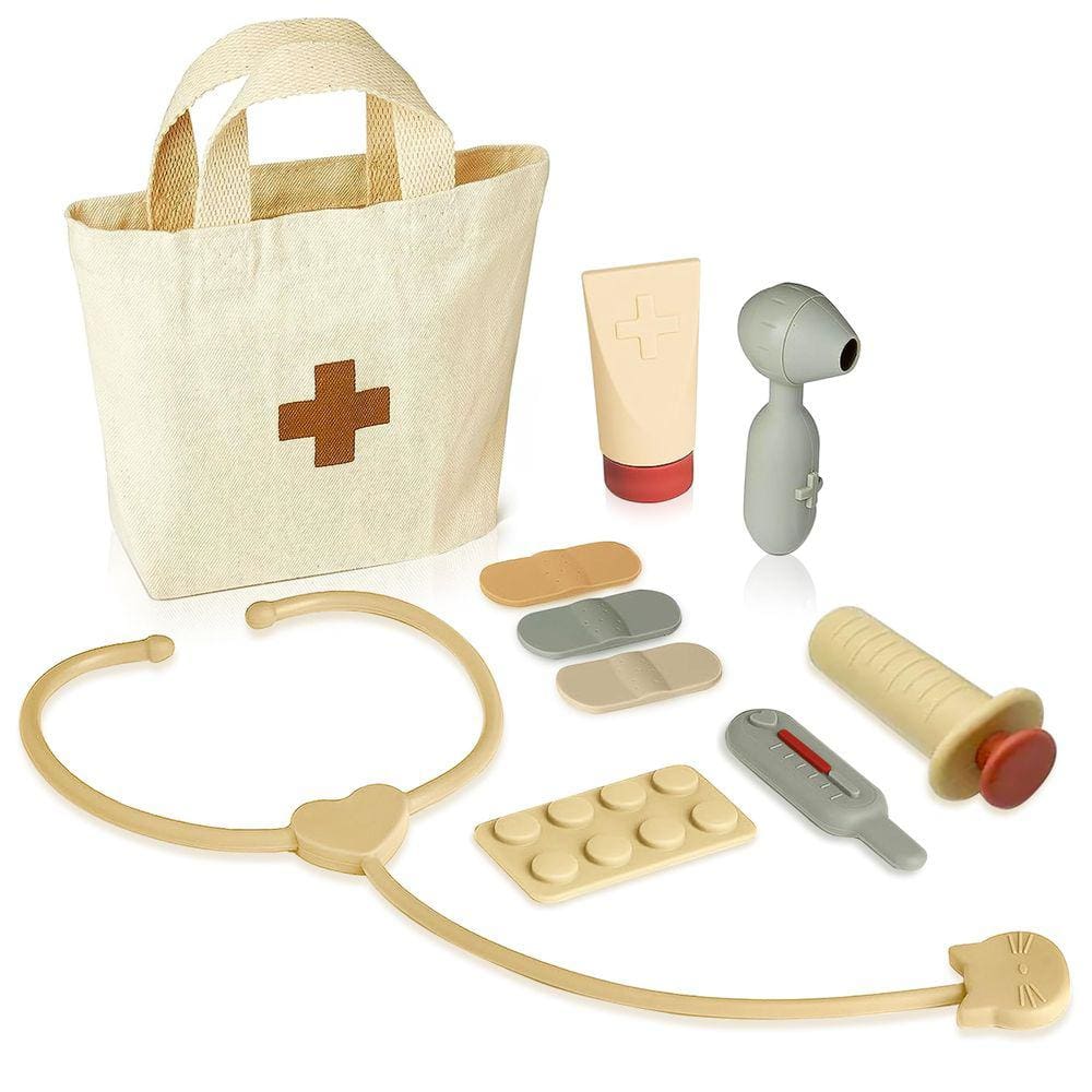 Conjunto de jogos Doctor`s Toy Kit Petite Bee, 10 peças com bolsa