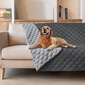 Capa de cama para cães impermeável 100% dupla face gogobunny Dark Gr