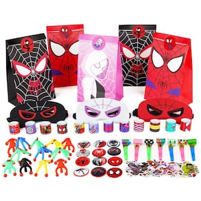 Conjunto de presentes de festa Partyfarm 110 unidades com tema Spider and Friend
