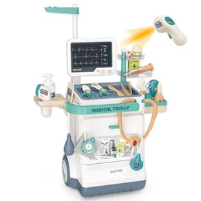 Kit médico POFJOEQ Deluxe, estação médica fingida de 26 peças