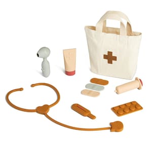 Doctor Playset NEAFRON Kids com bolsa de armazenamento médico, 10 unidades