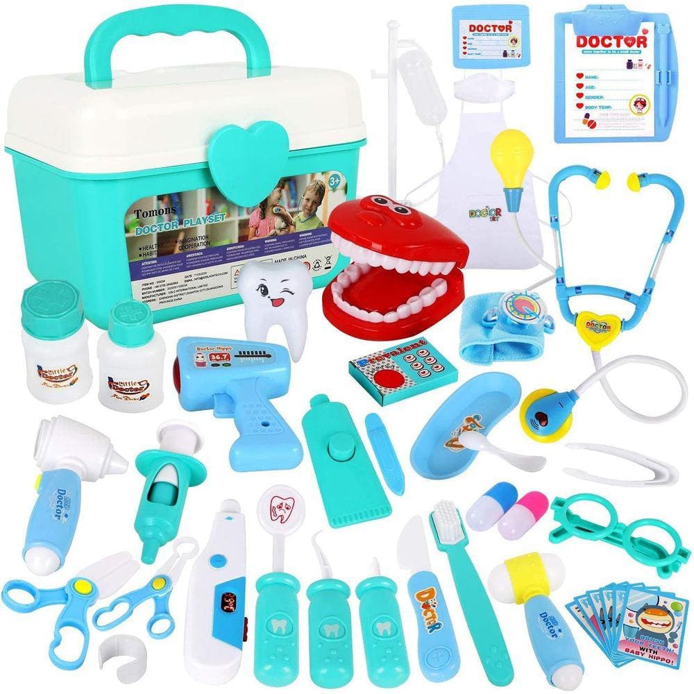Brinquedo Doctor Kit Tomons para crianças com conjunto Pretend Play de 38 peças
