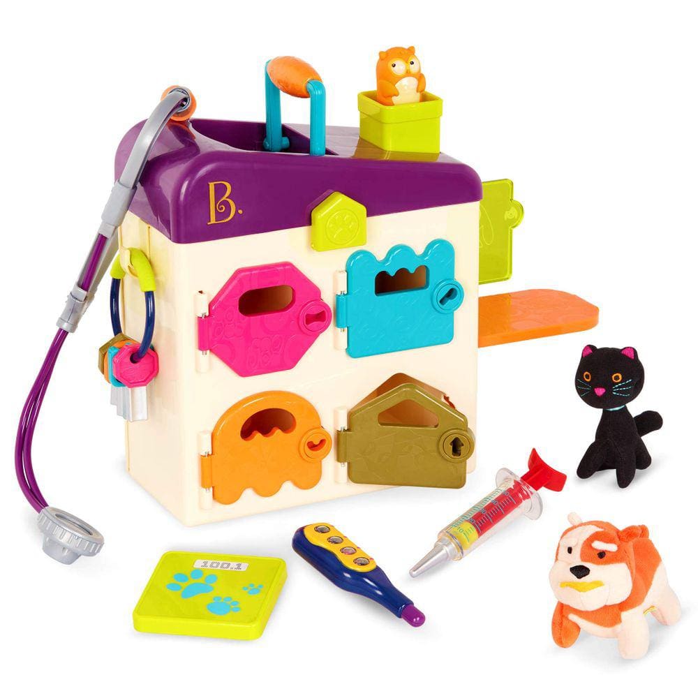 Brinquedos Doctor Kit B. Brinquedo Pet Vet Pretend Play para crianças de 2 anos ou mais