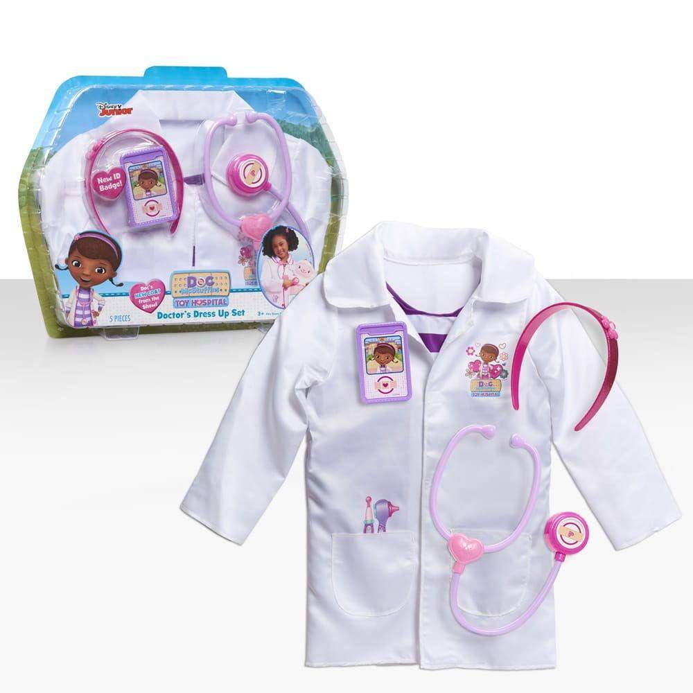 Conjunto Doctor Dress Up Doc McStuffins para crianças a partir de 3 anos Just Play