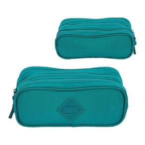 Estojo 3 Divisórias Crinkle Verde Jade Sestini