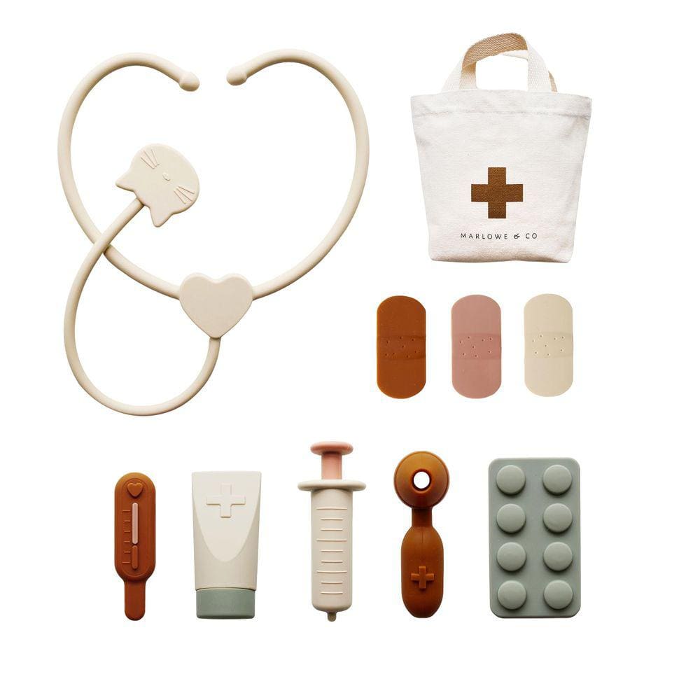Doctor Kit Marlowe & Co de silicone para crianças de 3 a 5 anos 10 P