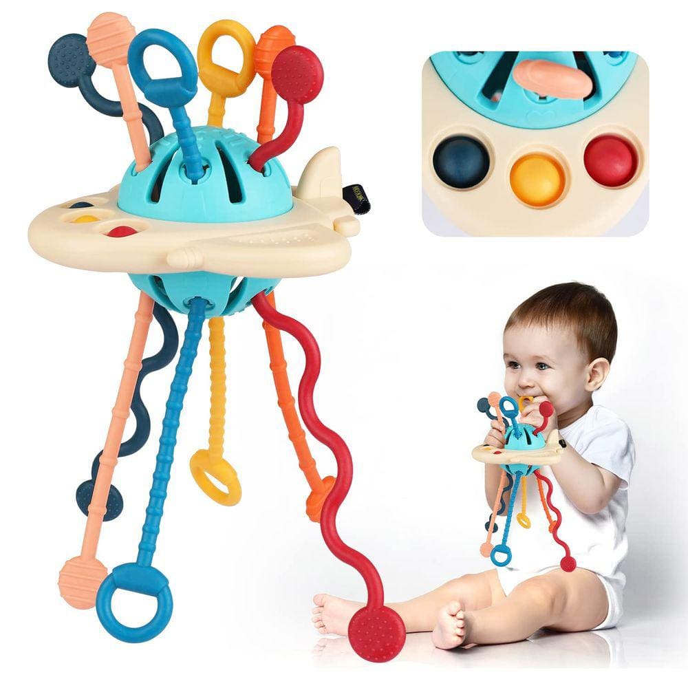 Brinquedo sensorial SoulLife Baby Montessori Spaceship 18 meses ou mais