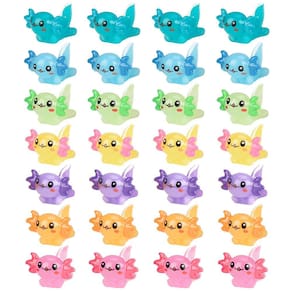 Resina Axolotl Charms Hwarm Mini 28 unidades e 7 cores para bricolage