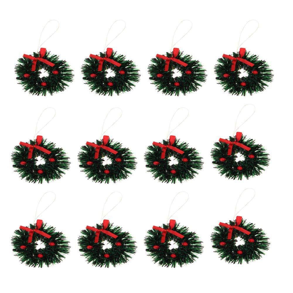 Conjunto de guirlandas de Natal Hosfairy, 12 unidades para 1/12 Dollhouse Deco