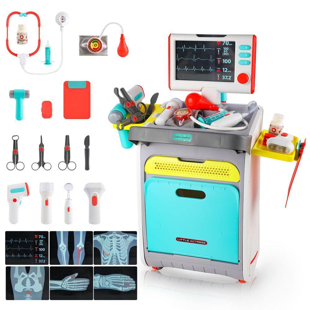 Kit médico LOYO para crianças com carrinho médico de 3 a 6 anos Bl
