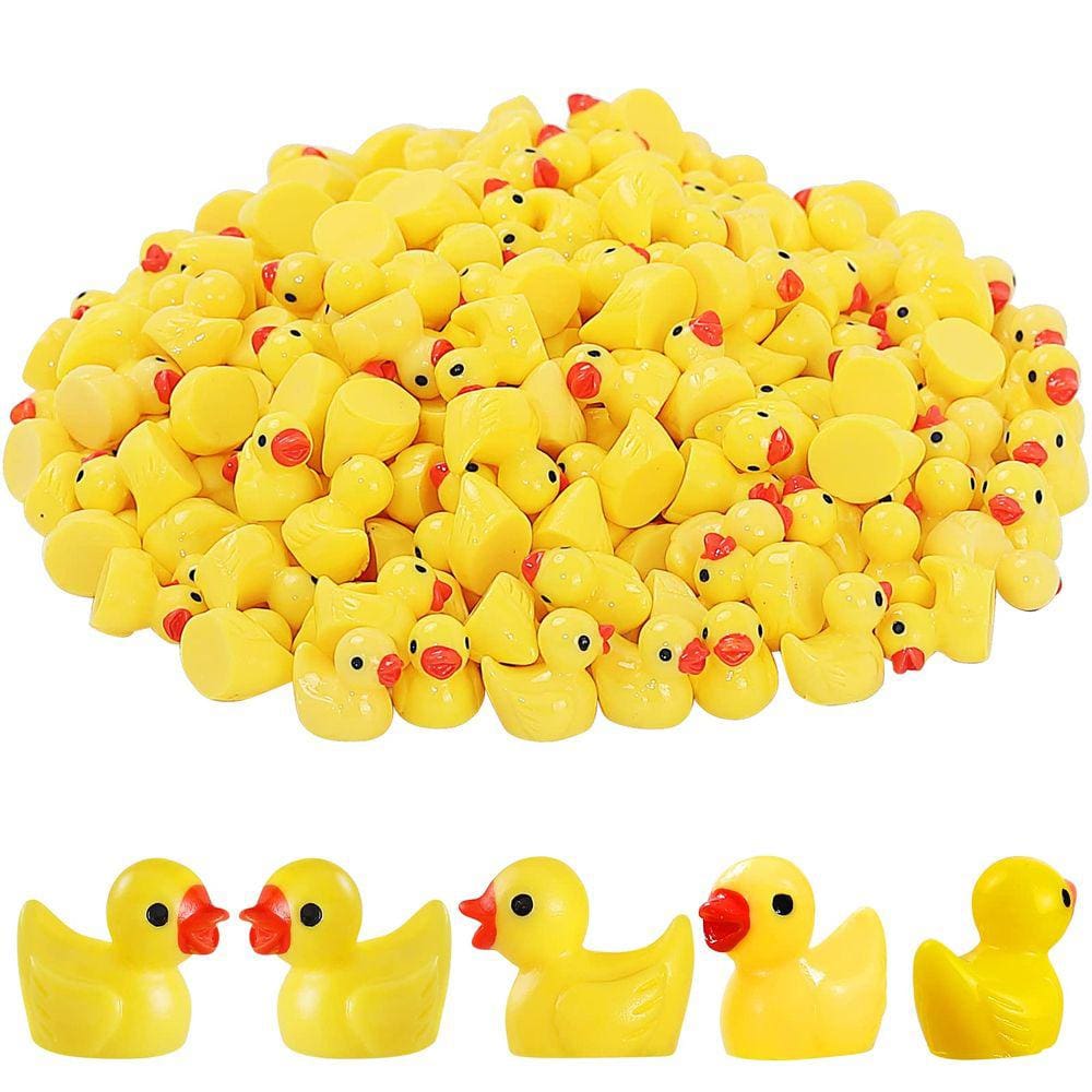 Pacote Mini Duck Figurines LOUHUA 220 para decoração de casa de bonecas