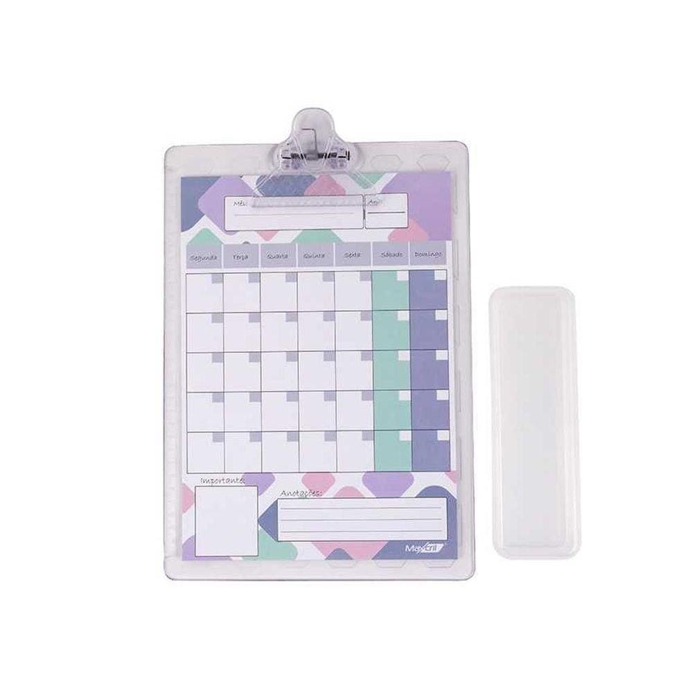 Prancheta Planner Transparente Waleu