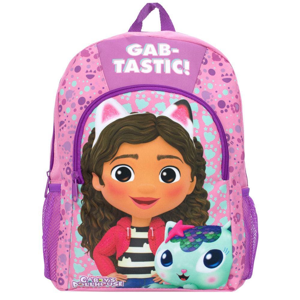 Mochila Gabby`s Dollhouse Mercat Girls School rosa/roxa