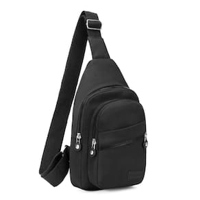 Mochila Sling Banelu, bolsa tiracolo pequena para mulheres - preta