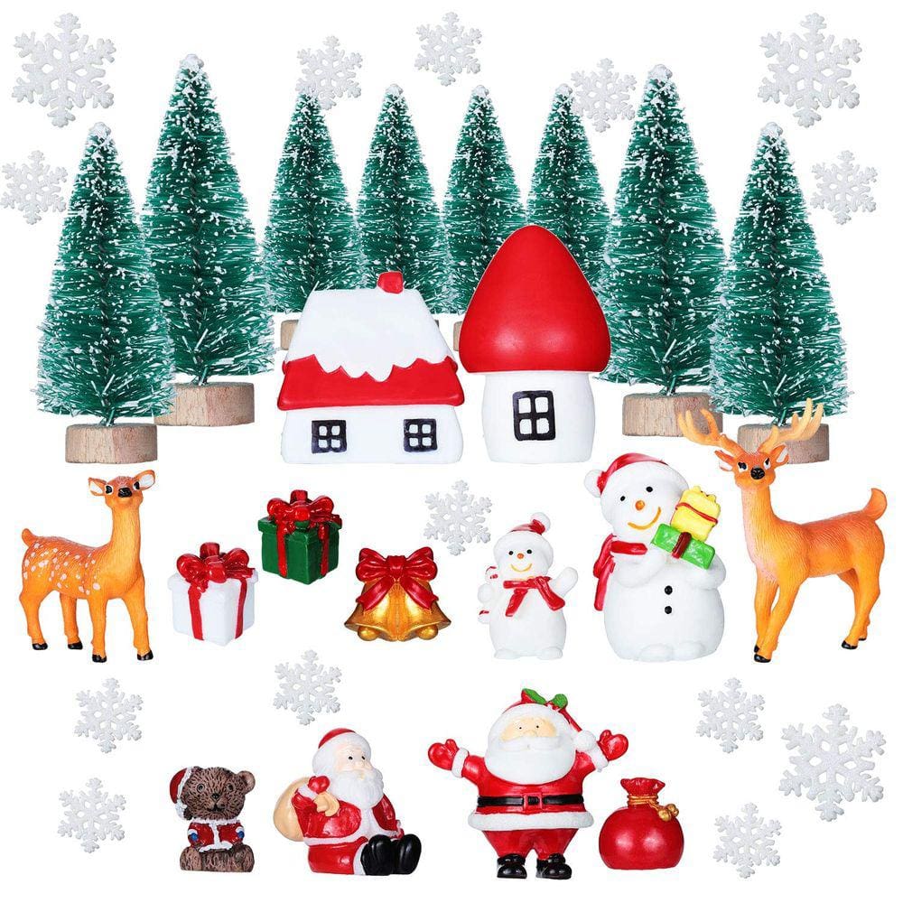 Enfeites de Natal em miniatura Sumind 41 unidades com pinheiros