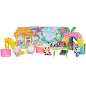 Conjunto de livros de adesivos Gabbys Dollhouse Pandy Paws Birthday w/ Bon