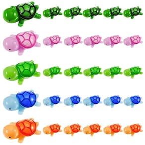 Tartaruga em miniatura LLMSIX, resina multicolorida, tartaruga marinha x30