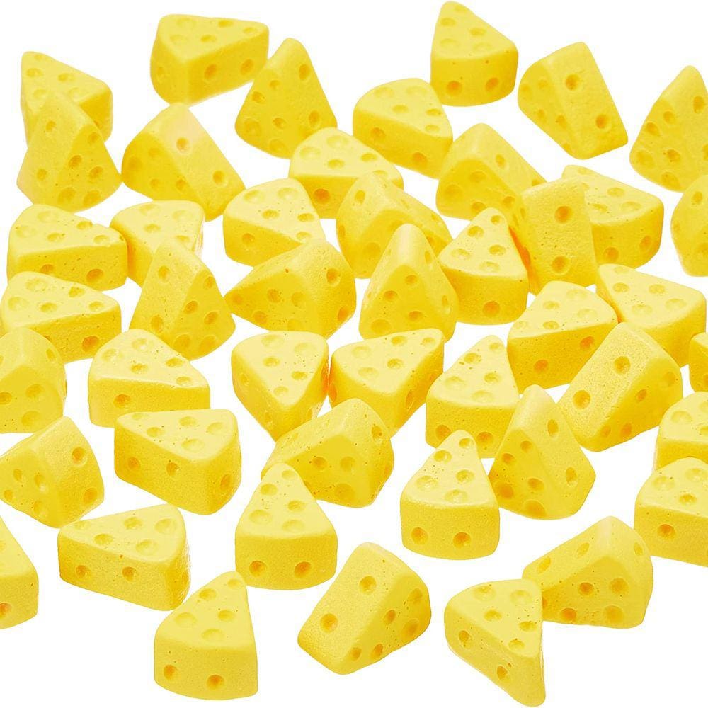 Modelos de queijo alimentício em miniatura Gejoy 50 peças para casa de bonecas