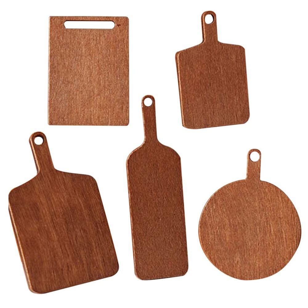 Tábua de cortar Zerodeko Dollhouse Miniature Wood 10 PCS