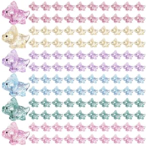 Mini bonecos de dinossauro Kigley Glitter Resin 120 unidades para decoração