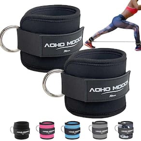 Punhos de pulso de tornozelo, alças acolchoadas de neoprene, anel em D para cabo
