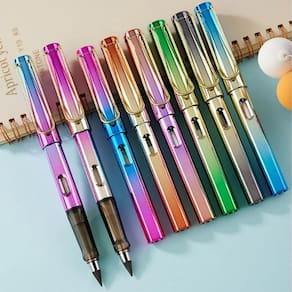 Lápis Infinito Kit Com 6 Unidades Metalizada Com Borracha